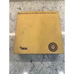Vintage Kodak Carousel Focal 140 Slide Tray Carousel Open Box JL
